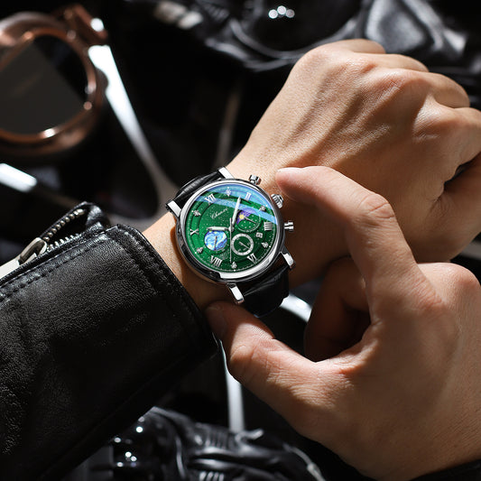 Multifunctional Luminous Moon Phase Calendar Watch